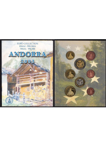 ANDORRA 2003 serie completa 8 monete coin collection prova